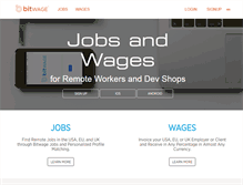 Tablet Screenshot of bitwage.biz
